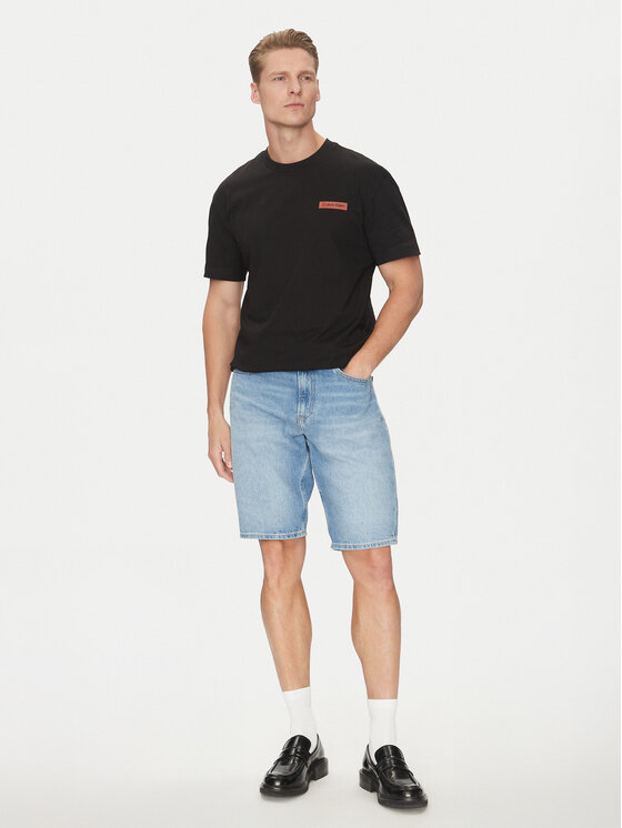 Calvin Klein Calvin Klein T-Shirt Overlay Print K10K114158 Czarny Regular Fit