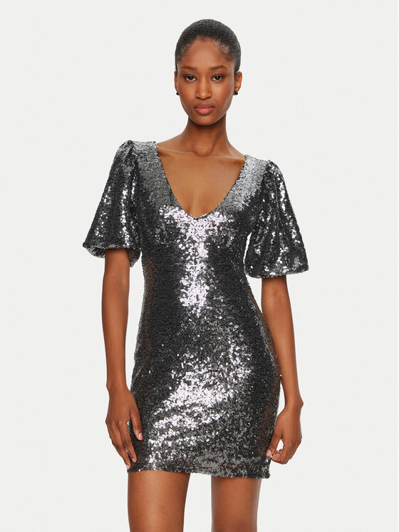Rinascimento Rinascimento Rochie cocktail CFC0019737002 Argintiu Regular Fit