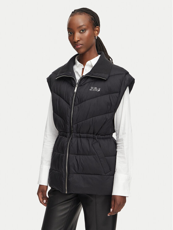 KARL LAGERFELD Vestă B3W15033 Negru Regular Fit