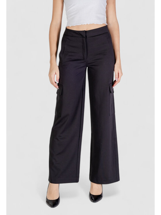 ICHI ICHI Pantaloni palazzo IHSIMONSE Nero Regular Fit