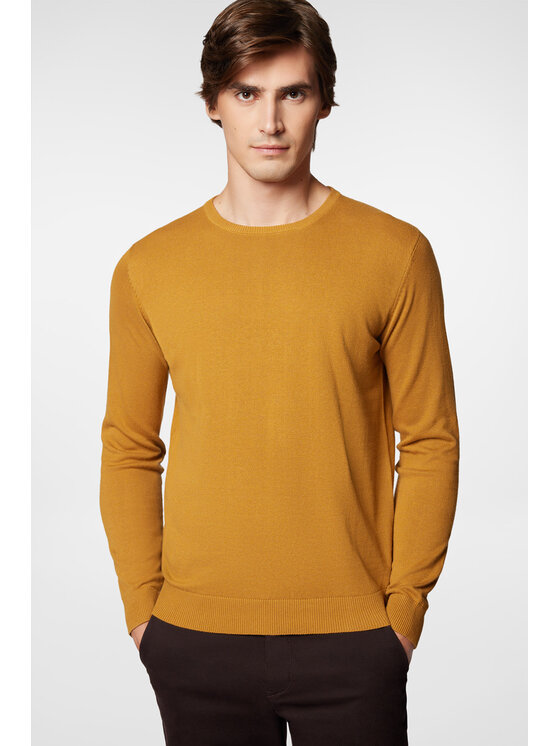 Próchnik Próchnik Sweter PM8 SW073224000016 Żółty Regular Fit