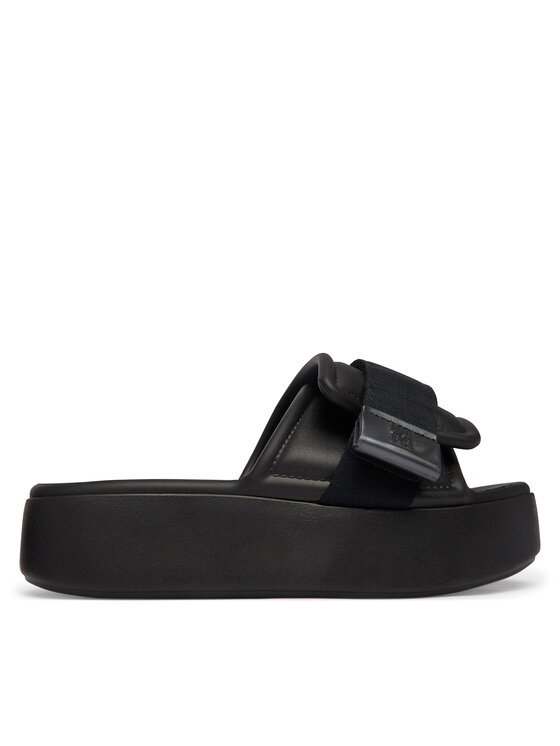 Melissa Melissa Παντόφλες Melissa Free Fuzzy Slide Platform Ad 37835 Μαύρο
