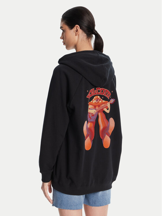 Volcom Volcom Džemperis ar kapuci Truly Stoked B4112501 Melns Oversize