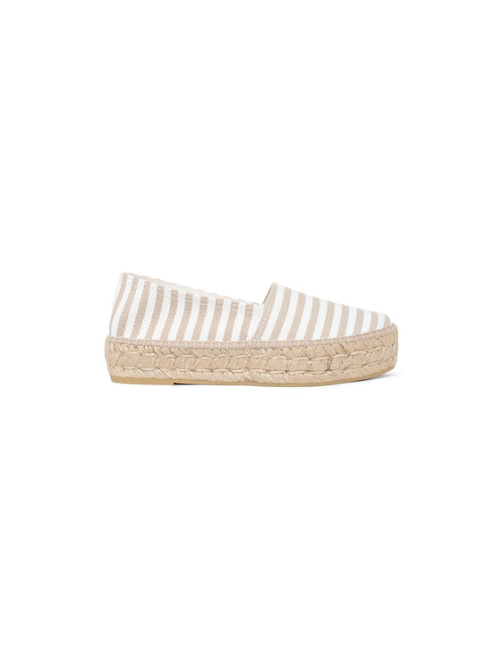 Espadryle, rozmiar 41, Beżowe, 485CADAQUES-6-BEIGE