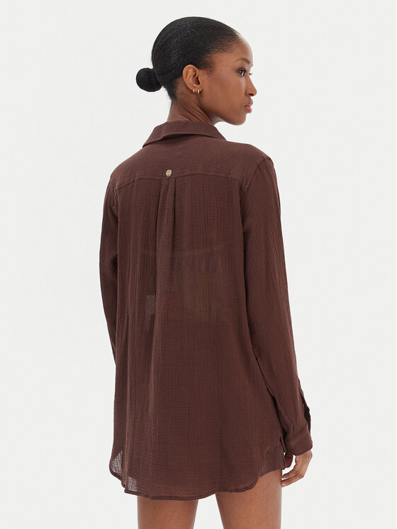 Seafolly Seafolly Сорочка Breeze 55428-TO Коричневий Regular Fit