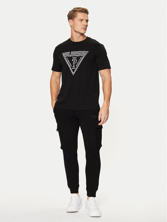 Guess Guess Melegítő alsó Z4YB08 K9V31 Fekete Regular Fit
