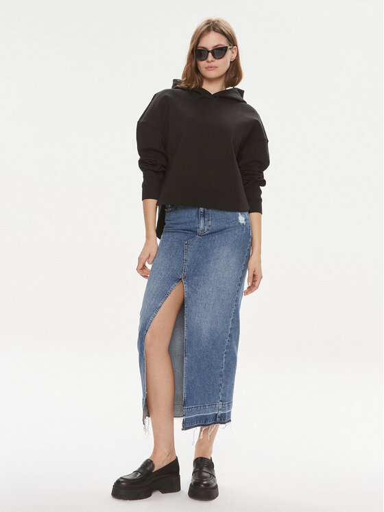 Sisley Sisley Μπλούζα 3YL9L200O Μαύρο Regular Fit