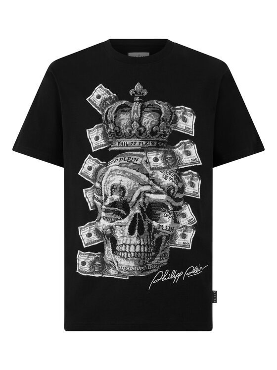 PHILIPP PLEIN PHILIPP PLEIN T-Shirt 31088 Czarny Regular Fit