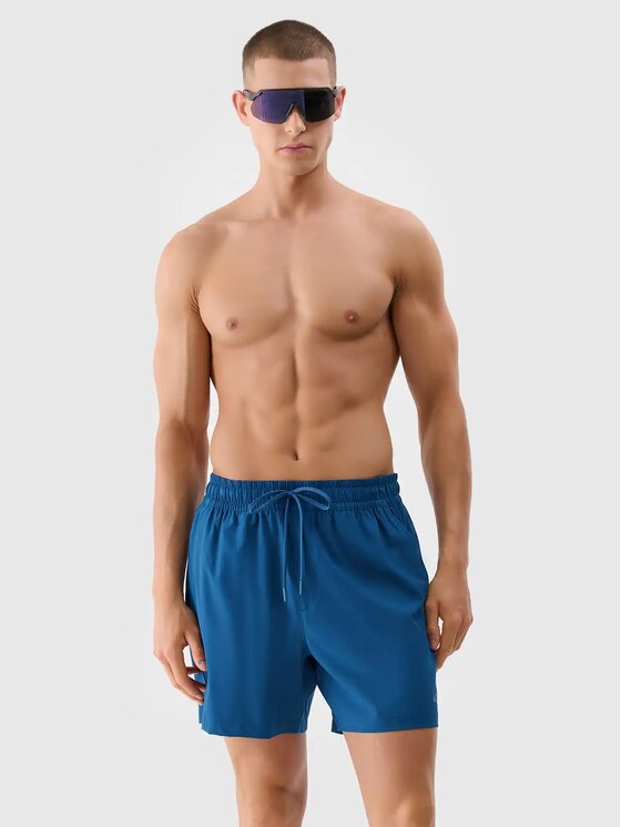 4F 4F Szorty plażowe 4FWSS25UBDSM134-033S Niebieski Regular Fit
