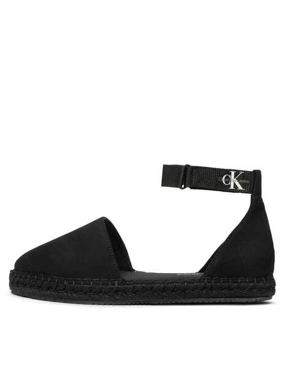 Calvin Klein Jeans Calvin Klein Jeans Espadrilky Ankle Espadrille YW0YW01027 Čierna