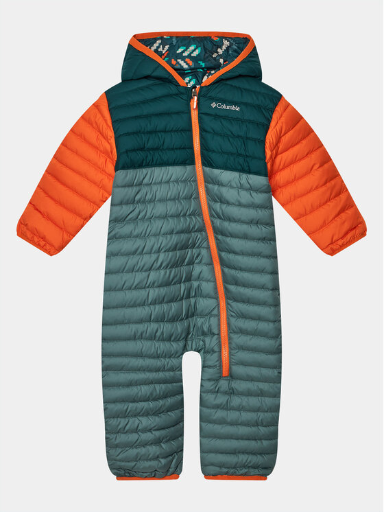 Columbia Columbia Žiemos kombinezonas Powder Lite™ Reversible Bunting Žalia Regular Fit