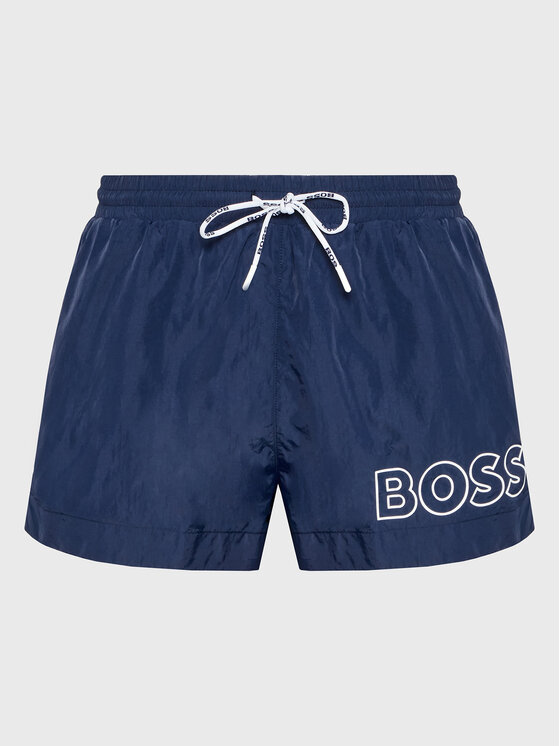 BOSS Boss Plaukimo šortai Mooneye 50469280 Tamsiai mėlyna Regular Fit