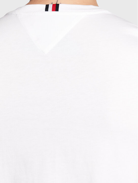 Tommy Hilfiger Tommy Hilfiger Тишърт Vertical Gradient MW0MW29668 Бял Slim Fit