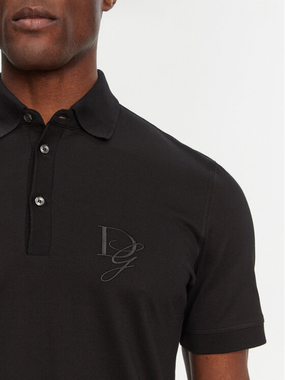 Dolce&Gabbana Dolce&Gabbana Тениска с яка и копчета G8SG0Z G7N4P Черен Regular Fit
