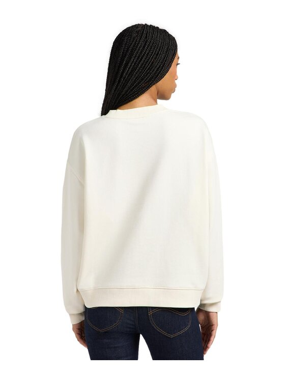 Lee Lee Bluza 112363841 Beżowy Relaxed Fit