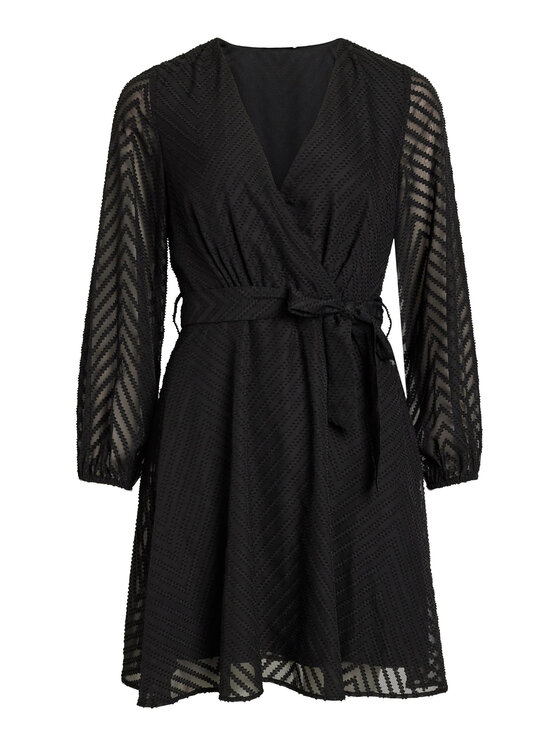 Vila Vila Kleid für den Alltag 14093021 Schwarz Regular Fit