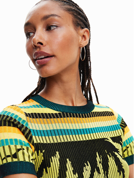 Blusa Cagliari 23SWTKAE Multicolore Slim Fit