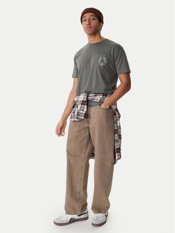 RVCA RVCA Póló EVYZT00274 Zöld Regular Fit
