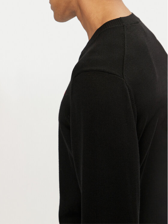 AMI Paris AMI Paris Sweter BFHKS111.KN0025 Czarny Regular Fit