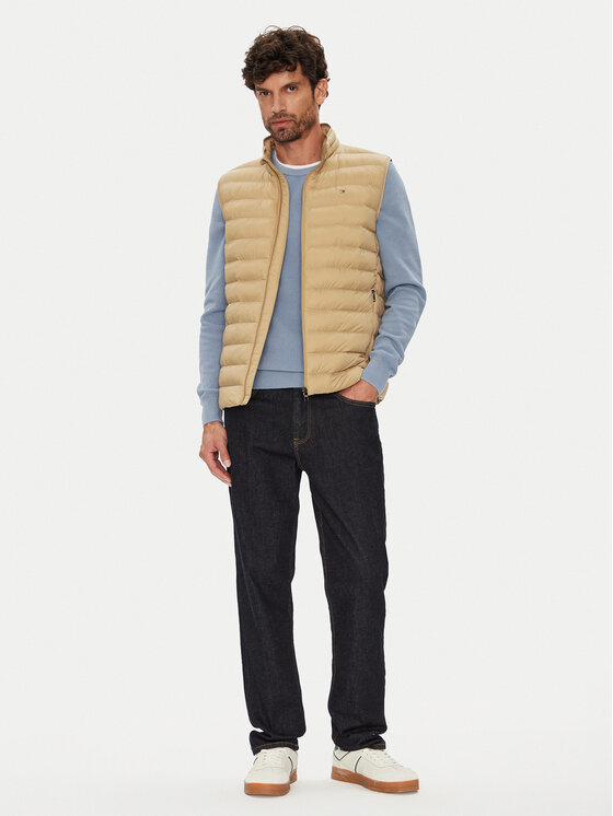 Tommy Hilfiger Tommy Hilfiger Kamizelka MW0MW37677 Beżowy Regular Fit