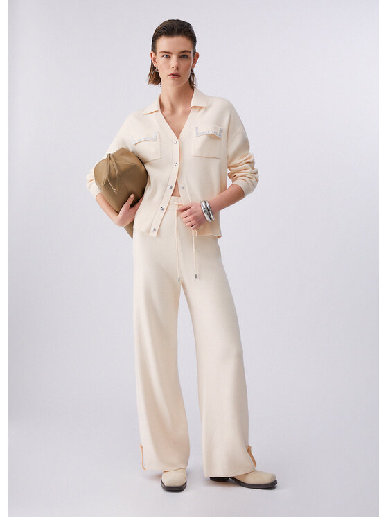 Liu Jo Liu Jo Cardigan TA6041MS59LX0659 Beige Regular Fit