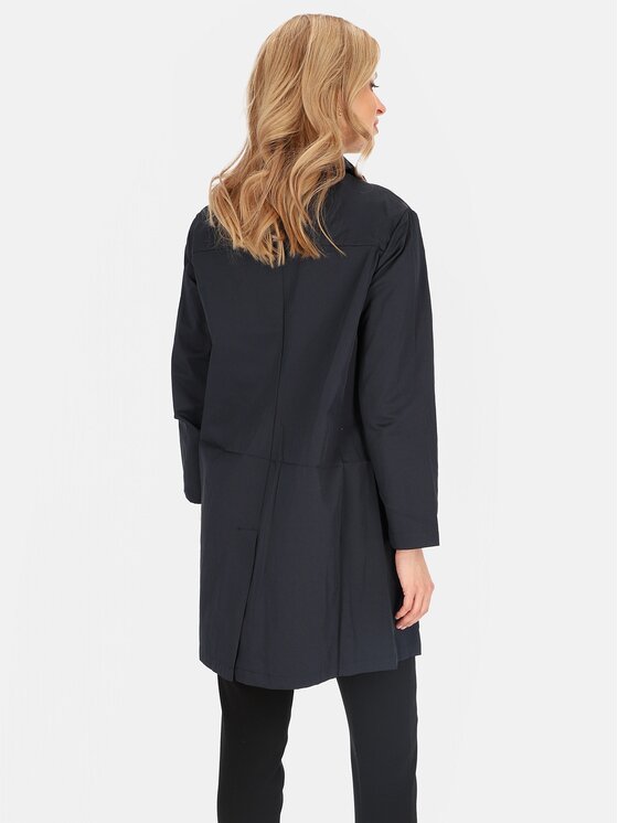 Perso Perso Płaszcz przejściowy BLE252535F Granatowy Regular Fit