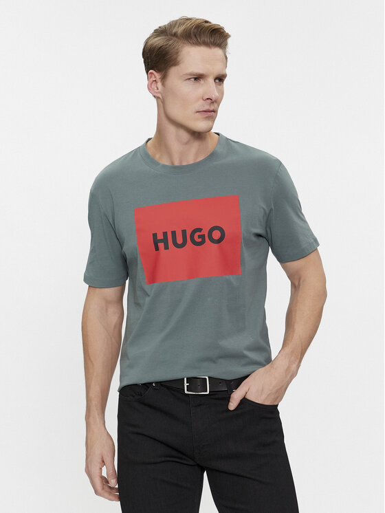 Hugo Majica Dulive222 50467952 Zelena Regular Fit