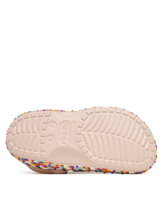 Crocs Crocs Παντόφλες Classic Beaded Band 211614 Μπεζ