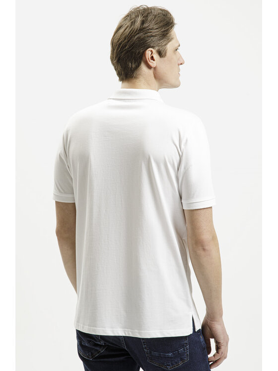 Cross Jeans Cross Jeans T-Shirt 16069-008 Biały Regular Fit