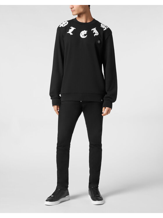 PHILIPP PLEIN PHILIPP PLEIN S dlouhým rukávem 14699 Černá Regular Fit