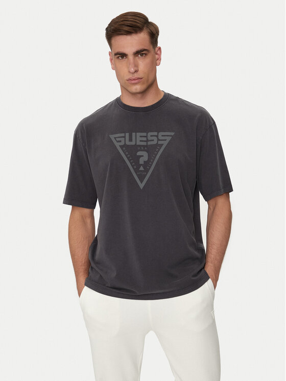 Guess Guess T-Shirt Alino Z4YI00 I3Z14 Schwarz Oversize