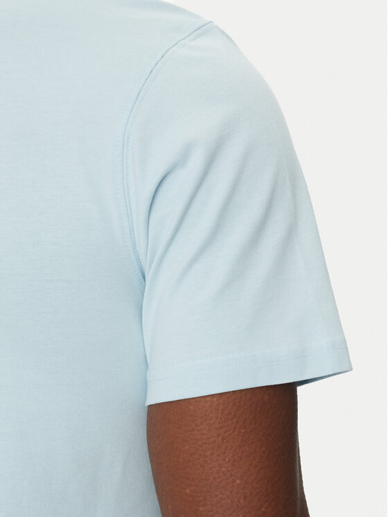 Barbour Barbour T-Shirt Essential Sports MTS0331BU17 Błękitny Tailored Fit