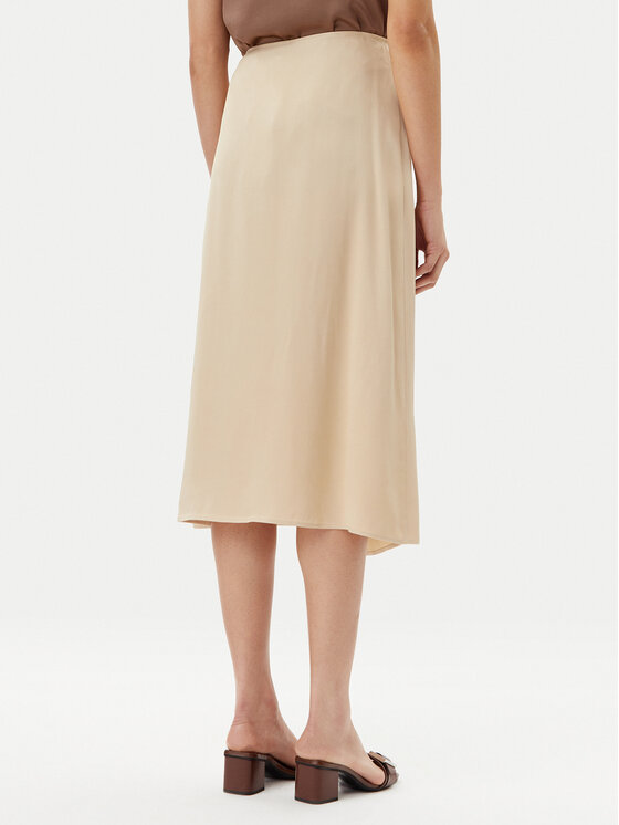 BOSS BOSS Midi sukně Vamarni 50538116 Béžová Regular Fit