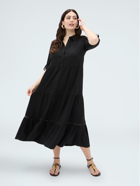 Fiorella Rubino Fiorella Rubino Abito da sera 7077T001757N033 Nero Regular Fit