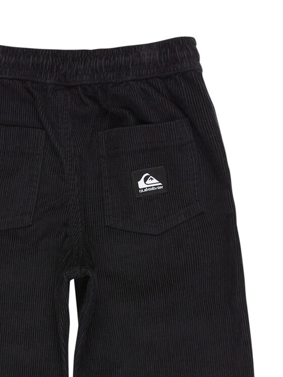 Quiksilver Quiksilver Kalhoty z materiálu Taxer Cord EQKNP03066 Černá Tapered Fit