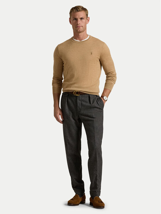 Polo Ralph Lauren Polo Ralph Lauren Πουλόβερ 710946143009 Μπεζ Slim Fit