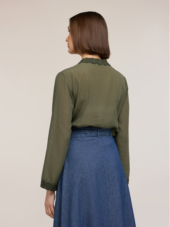 Motivi Motivi Camicia 5052Q000965N035 Verde Regular Fit