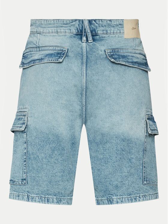 s.Oliver s.Oliver Pantaloni scurți de blugi 2144355 Albastru Relaxed Fit