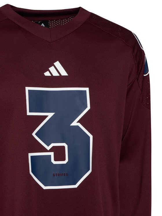 adidas adidas Pikkade varrukatega T-särk Stadium Jersey KF7318 Bordoopunane Loose Fit