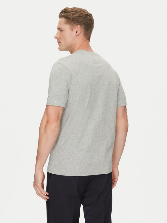 Tommy Hilfiger Tommy Hilfiger Тишърт Script Logo MW0MW33691 Сив Regular Fit
