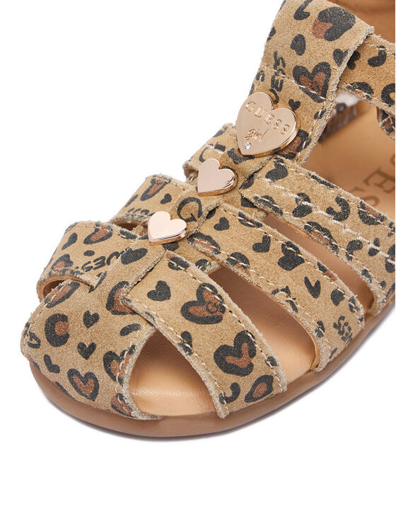 Guess Guess Sandály CEO-BAND-1266-B Světle hnědá