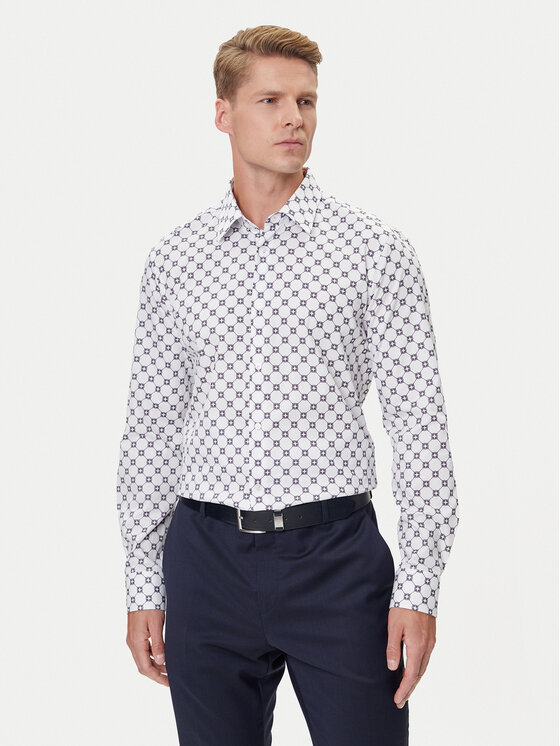 JOOP! JOOP! Cămașă 17 JSH-63Pierce 30047175 Écru Slim Fit