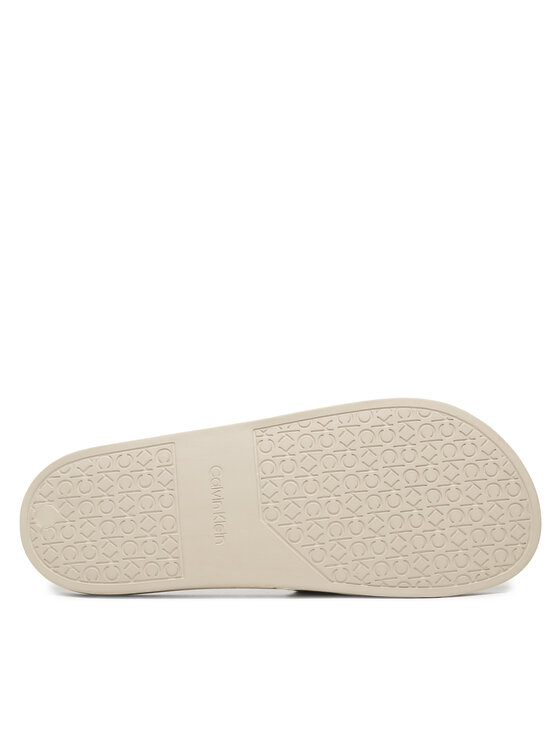 Calvin Klein Calvin Klein Pantoletten Pool Slide Rubber HM0HM01062 Creme