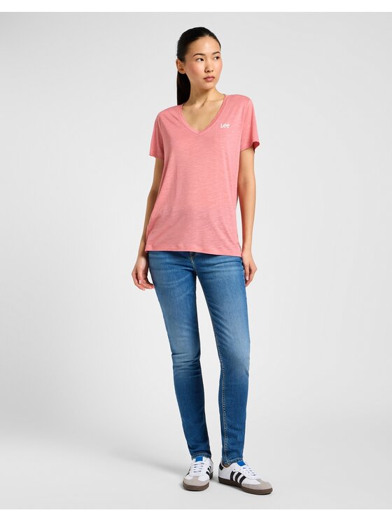 Lee Lee Jeansy Scarlett High Mid Destiny Niebieski Skinny Fit