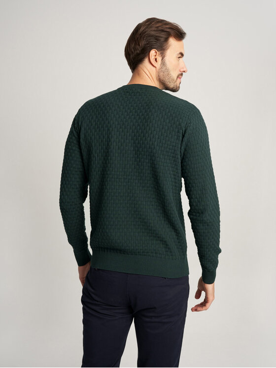 Willsoor Willsoor Sweter 59102 Zielony Regular Fit