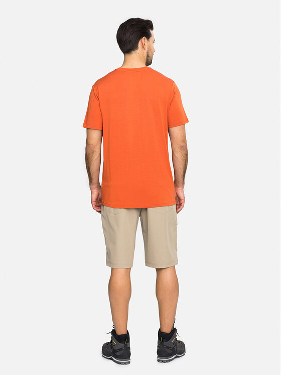 Viking Viking T-Shirt Lenta Bamboo Light Man Pomarańczowy Regular Fit