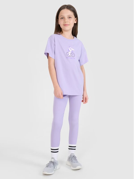 4F 4F T-Shirt 4FJRSS25TTSHF2645-52S Růžová Regular Fit