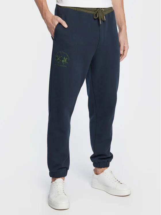 La Martina Jogginghose UMT600 FP529 Dunkelblau Regular Fit