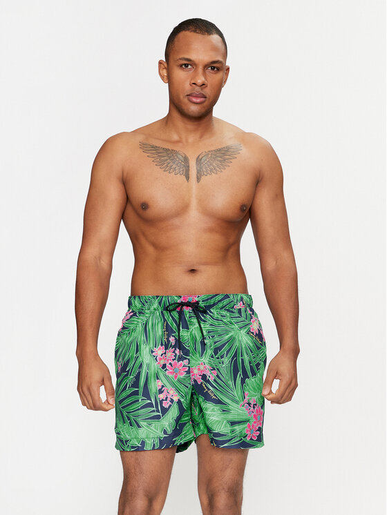 Tommy Hilfiger Tommy Hilfiger Plaukimo šortai UM0UM02827 Spalvota Regular Fit