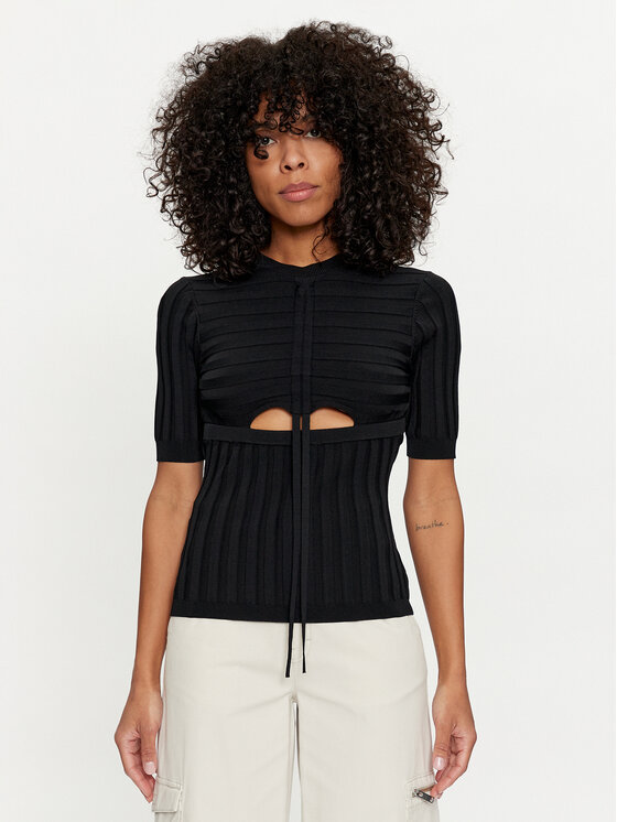 Silvian Heach Silvian Heach Svetr GPP24269MA Černá Slim Fit